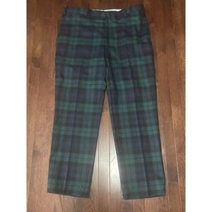 Ben Silver Blackwatch kynoch Scottish Wool Trouser Pants 40x31 Made In Italy